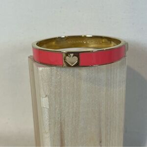 Vibrant Pink and‎ Gold Kate Spade  Bangle Bracelet